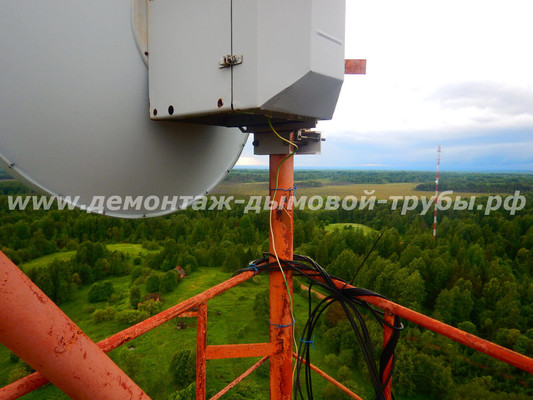 Демонтаж башни связи Ростелеком на территории Валдайского национального парка (Новгородская область)