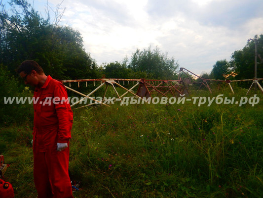 Демонтаж башни связи Ростелеком на территории Валдайского национального парка (Новгородская область)