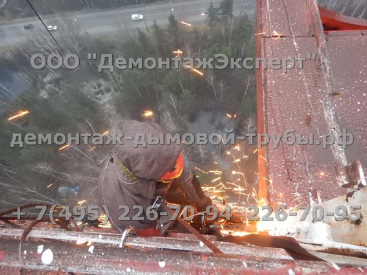 Демонтаж радиорелейной башни связи Ростелеком в Нижегородской области