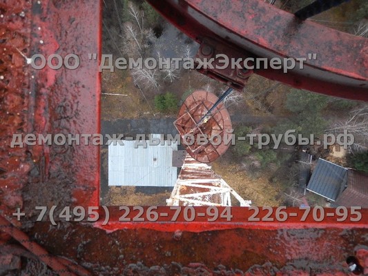 Демонтаж радиорелейной башни связи Ростелеком в Нижегородской области