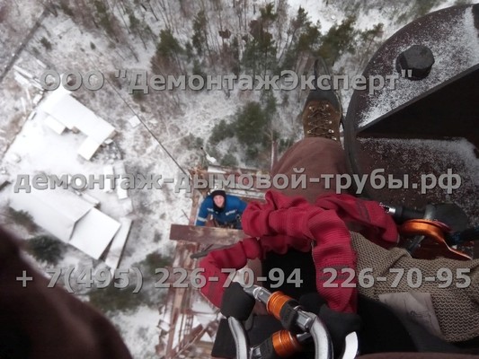 Демонтаж радиорелейной башни связи Ростелеком в Нижегородской области