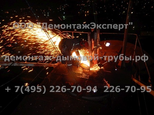 Демонтаж радиорелейной башни связи Ростелеком в Нижегородской области