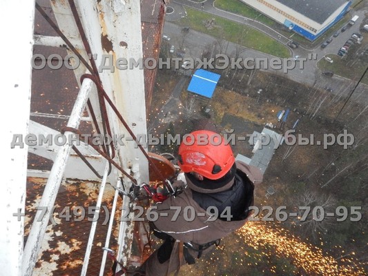Демонтаж радиорелейной башни связи Ростелеком в Нижегородской области