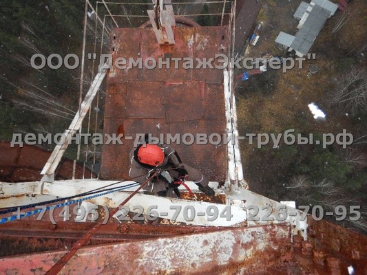 Демонтаж радиорелейной башни связи Ростелеком в Нижегородской области