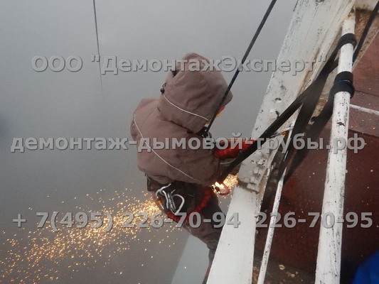 Демонтаж радиорелейной башни связи Ростелеком в Нижегородской области