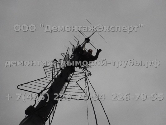 Демонтаж радиорелейной башни связи Ростелеком в Нижегородской области