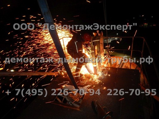 Демонтаж радиорелейной башни связи Ростелеком в Нижегородской области