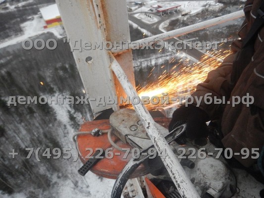 Демонтаж радиорелейной башни связи Ростелеком в Нижегородской области