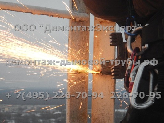 Демонтаж радиорелейной башни связи Ростелеком в Нижегородской области