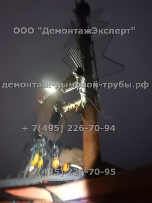 Демонтаж радиорелейной башни связи Ростелеком в Нижегородской области