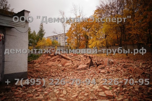 Демонтаж водонапорной башни на молочном комбинате в Саранске
