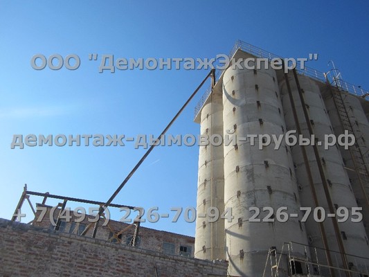 Демонтаж силосов в Татарстане