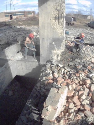 Демонтаж силосов в Тамбовской области