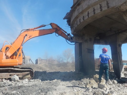 Демонтаж силосов в Тамбовской области