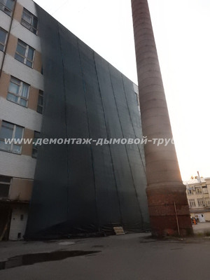 Демонтаж дымовой трубы для АО ВЫМПЕЛ, г. Москва