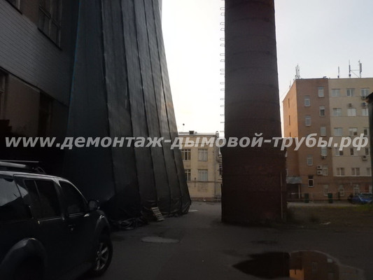 Демонтаж дымовой трубы для АО ВЫМПЕЛ, г. Москва
