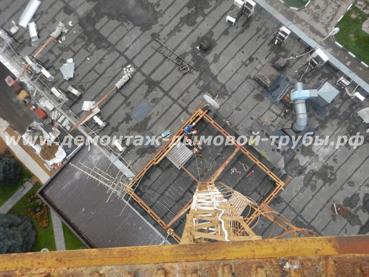 Демонтаж радиорелейной башни связи в Красногорске для АО СОЗСНАБ
