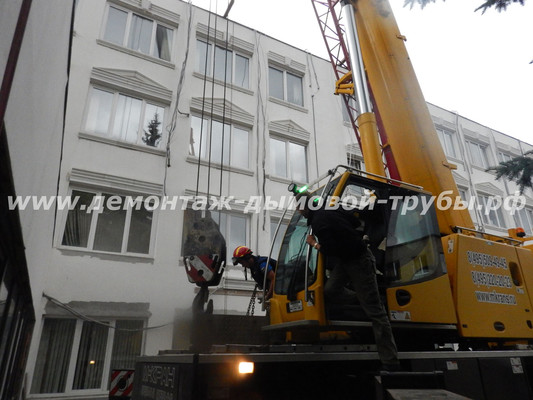 Демонтаж радиорелейной башни связи в Красногорске для АО СОЗСНАБ