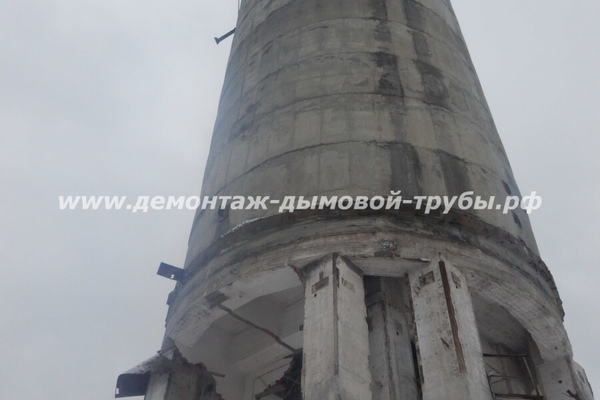 Демонтаж железобетонной силосной башни